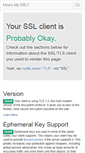 Mobile Screenshot of howsmyssl.com
